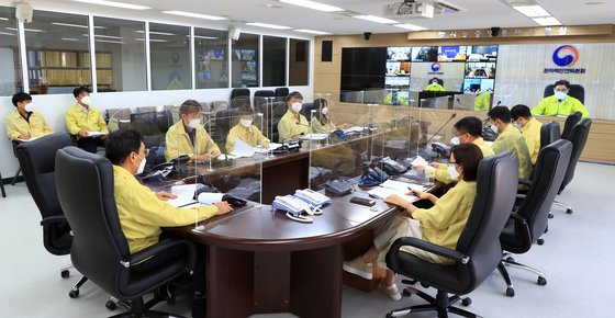 원자력안전위원회는 15일 제14호 태풍 '찬투'를 대비하기 위한 상황점검회의를 개최했다. (원자력안전위원회)